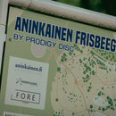 Frisbeegolfradan infotaulu